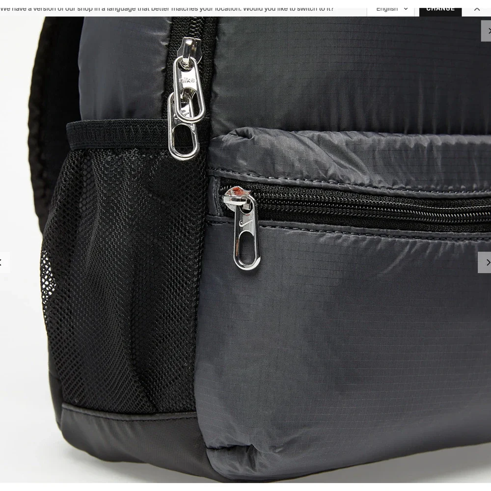 Nike Brasilia JDI Mini Black Grey Backpack Unisex Small Bag Travel BA6212 011
